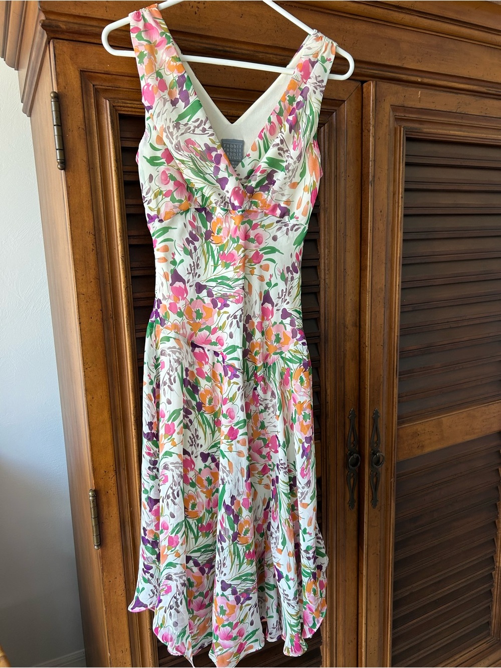 Vintage Rabbit Rabbit Rabbit Designs Floral Fit & Flare Dress – Size 6 - Picture 7 of 9